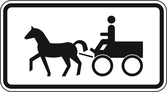 1010-64 - Gespannfuhrwerk Verkehrsschild