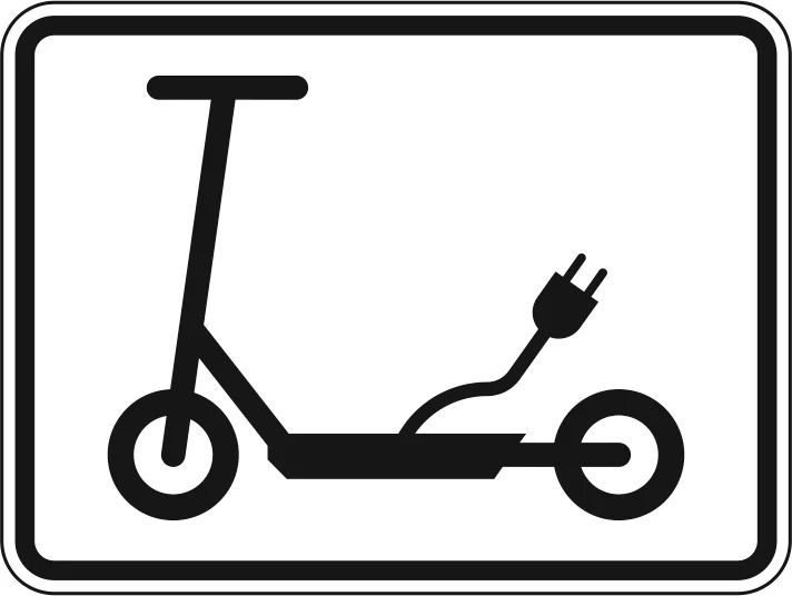 1010-68 - Zusatzzeichen – „Elektrokleinstfahrzeuge im Sinne der Elektrokleinstfahrzeuge-Verordnung (eKFV)" Verkehrsschild