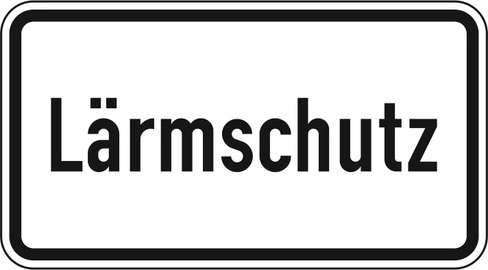 1012-36 - Lärmschutz Verkehrsschild