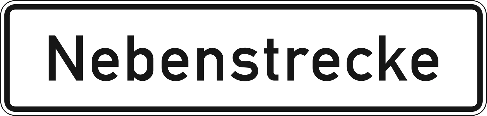 1012-38 - Nebenstrecke Verkehrsschild
