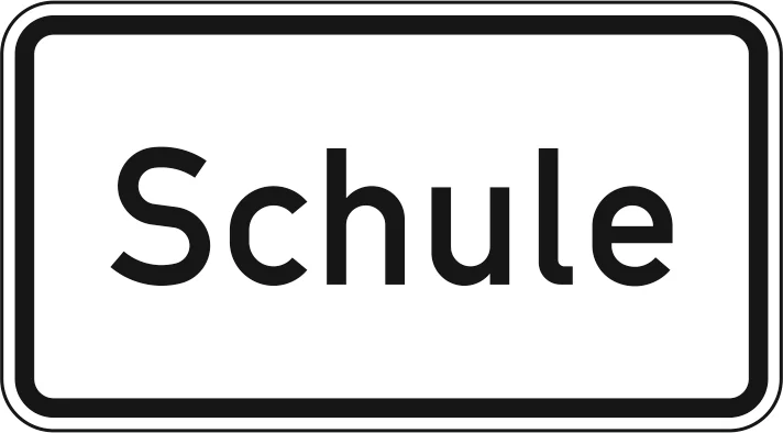1012-50 - Schule Verkehrsschild