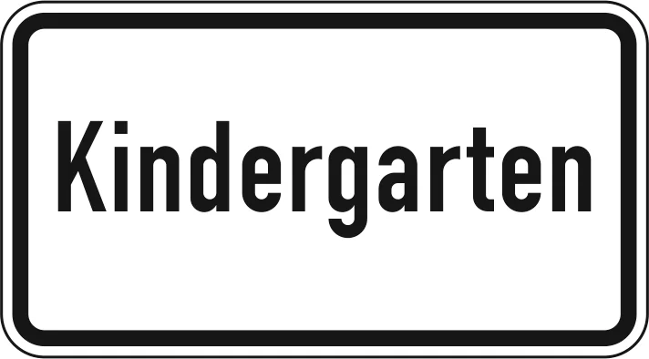 1012-51 - Kindergarten Verkehrsschild