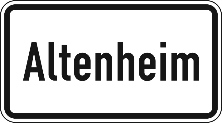 1012-52 - Altenheim Verkehrsschild