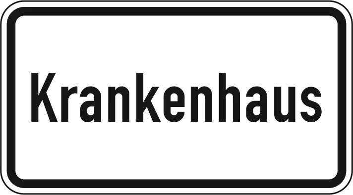 1012-53 - Hastane trafik işareti
