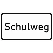 1012-55 - Zusatzzeichen „Schulweg“ Verkehrsschild