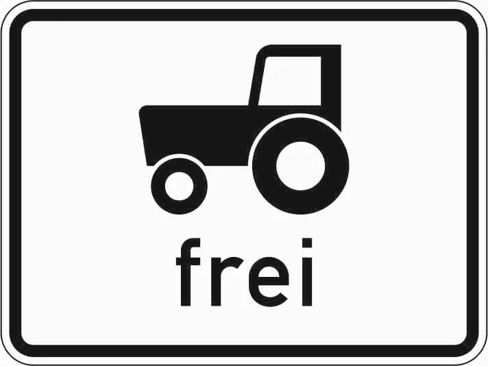1024-17 - Kfz und Züge, die nicht schneller als 25 km/h fahren können oder dürfen, frei Verkehrsschild