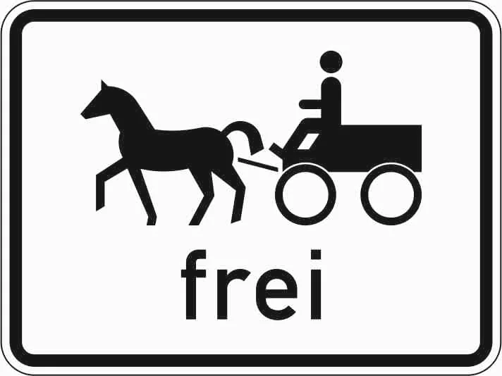 1024-18 - Gespannfuhrwerke frei Verkehrsschild