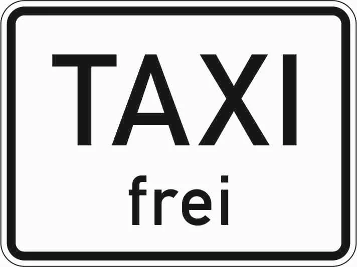 1026-30 - Taxi-Ausnahme Verkehrsschild