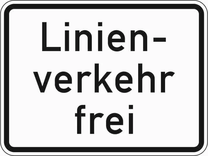 1026-32 - Linienverkehr exempt Verkehrsschild