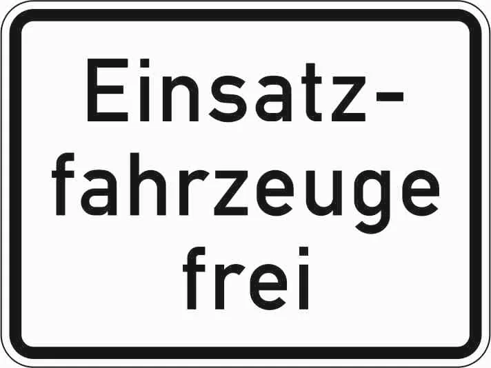 1026-33 - Einsatzfahrzeuge ausgenommen Verkehrsschild