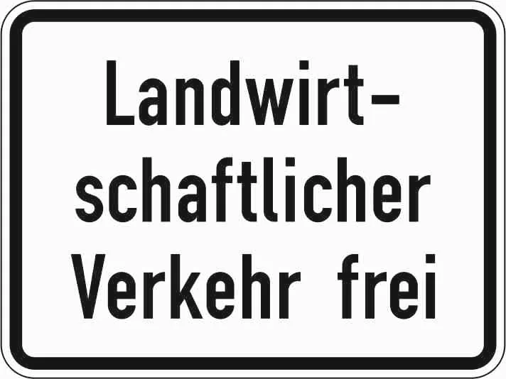 1026-36 - Landwirtschaftlicher Verkehr exempt Verkehrsschild