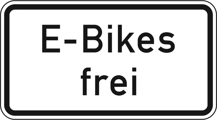 1026-63 - E-Bikes ausgenommen Verkehrsschild