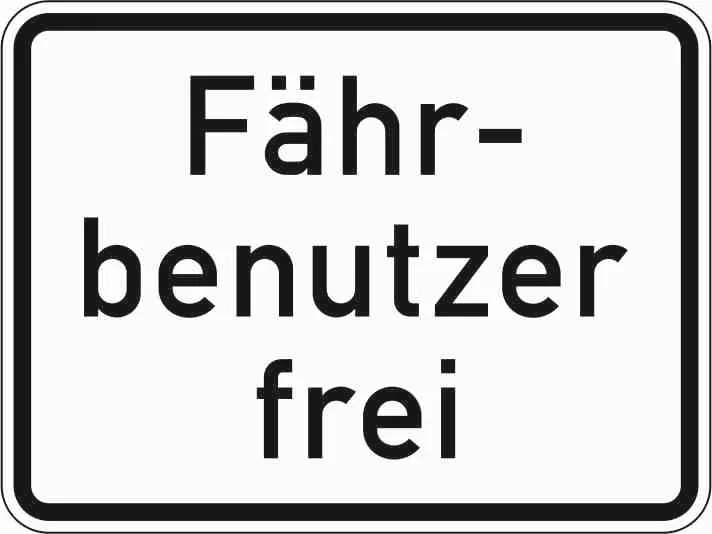 1028-34 - Fährbenutzer befreit Verkehrsschild