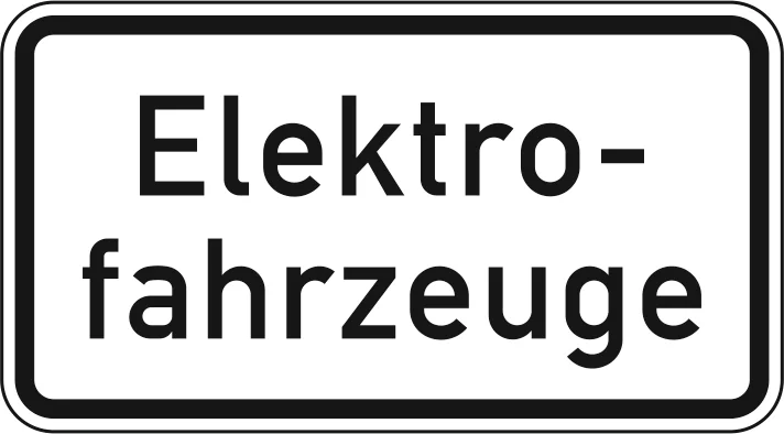 1050-33 - Elektrofahrzeuge Verkehrsschild