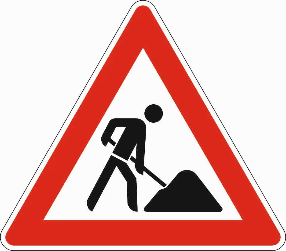 123 - Arbeitsstelle Verkehrsschild