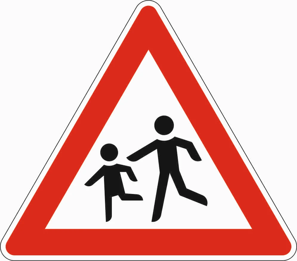 136-10 - Kinder – Aufstellung rechts Verkehrsschild