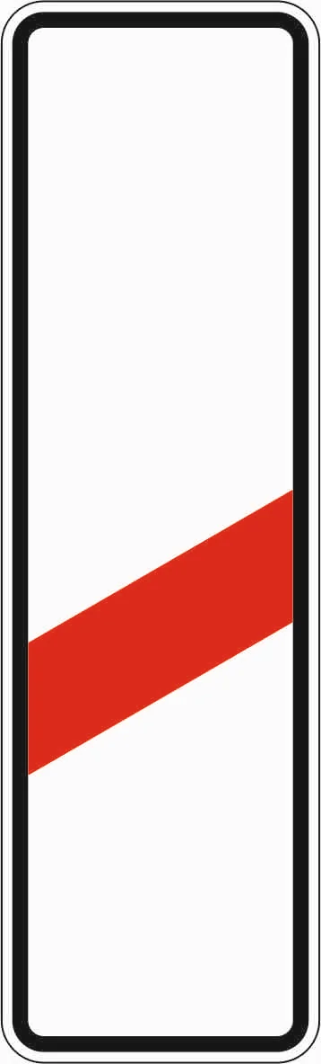 162-10 - Einbahnstraßen-Entfernungsbake – Aufstellung rechts Verkehrsschild