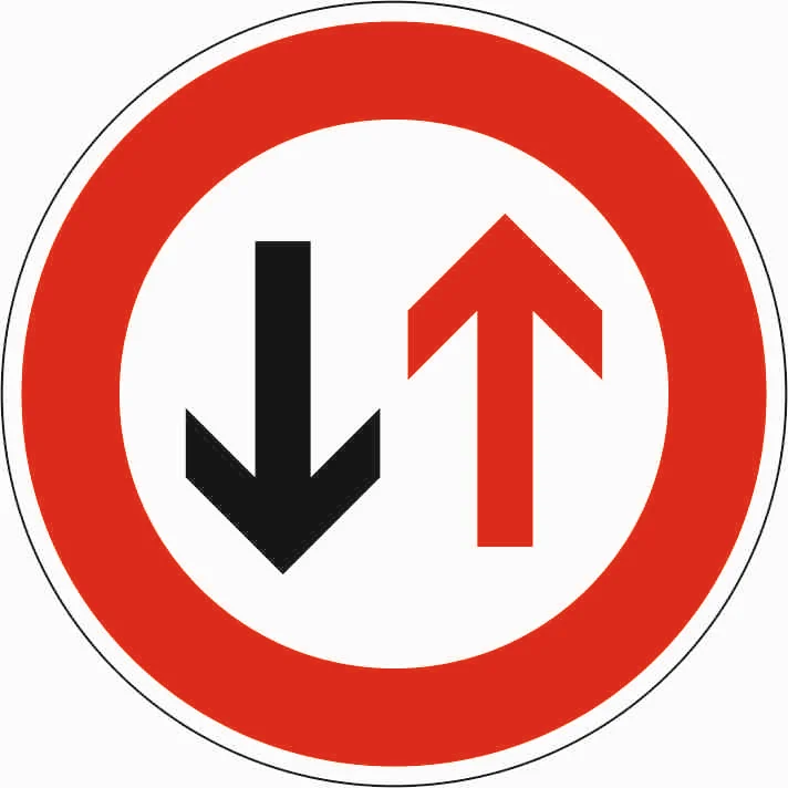 208 - Gelen Trafik Öncelikli trafik işareti