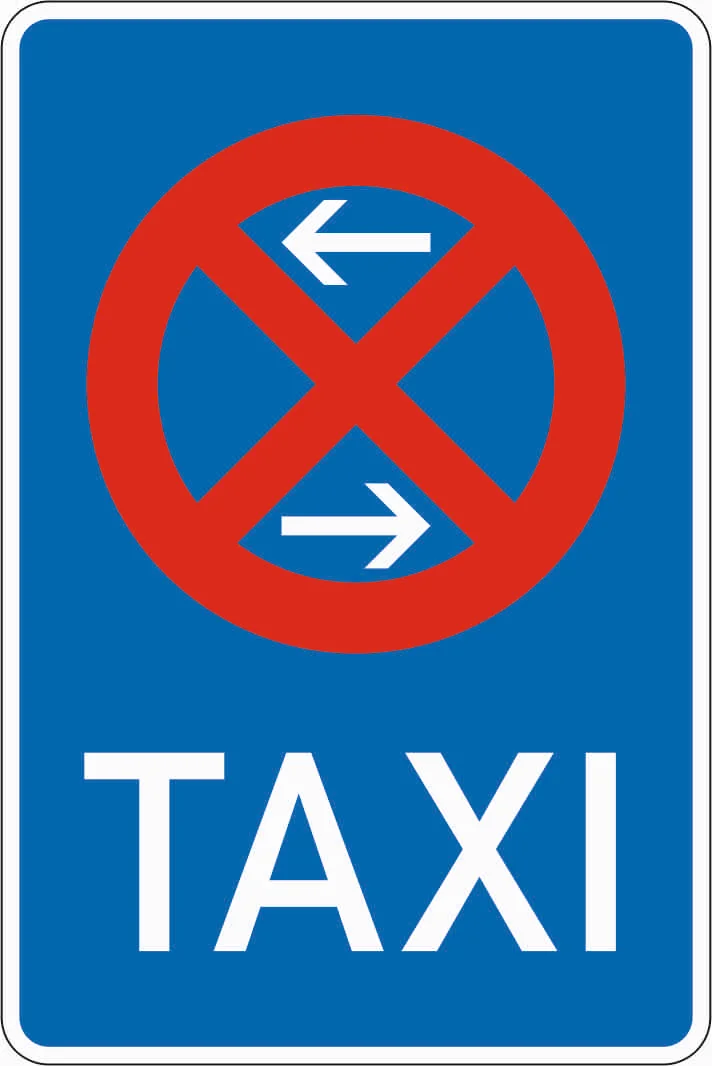 229-30 - Taxistand - Mitte - Aufstellung rechts Verkehrsschild