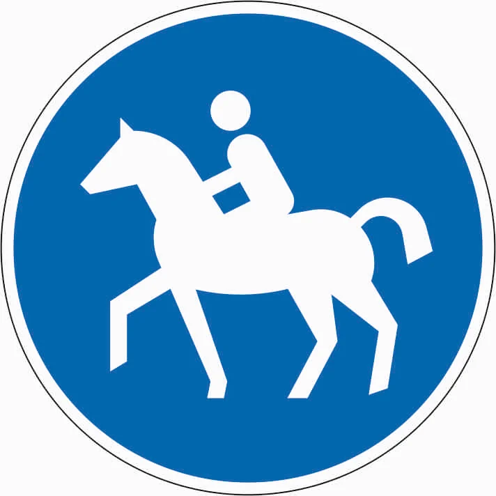 238 - Reitweg Verkehrsschild