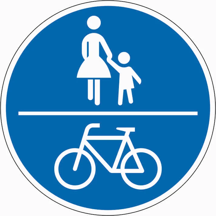 240 - Gemeinsamer Geh- und Radweg Verkehrsschild