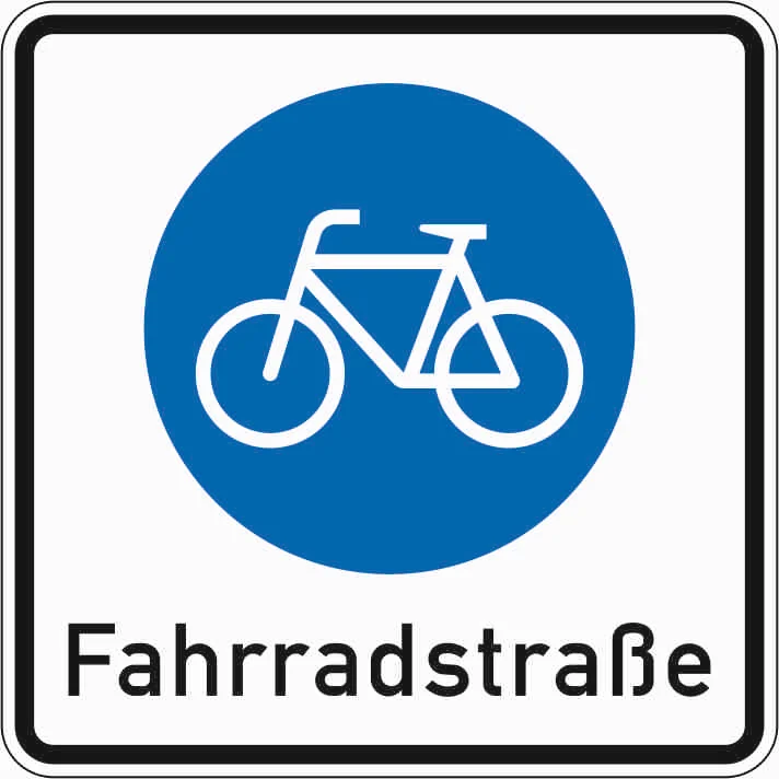 244.1 - Beginn einer Fahrradstraße Verkehrsschild