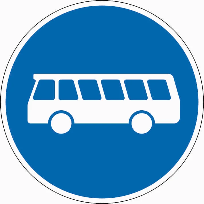245 - Busspur Verkehrsschild