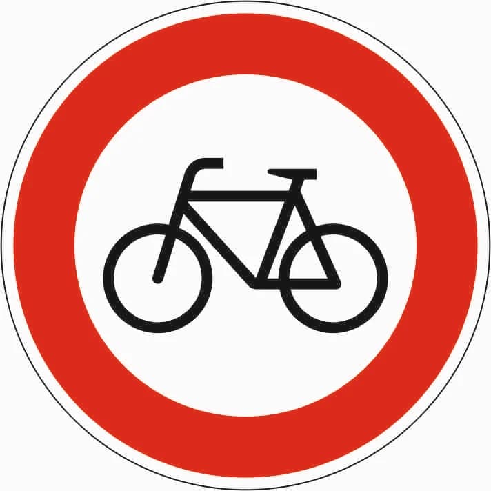 254 - Kein Radverkehr Verkehrsschild