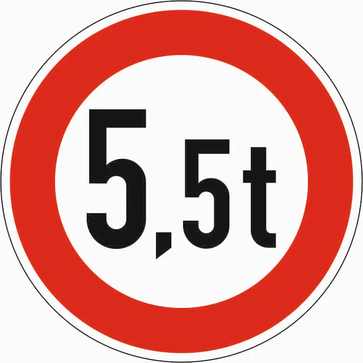 262 - Gerçek Kütle (Numaraların altındaki rakamlar, her biri sayısal değeri temsil eder) trafik işareti