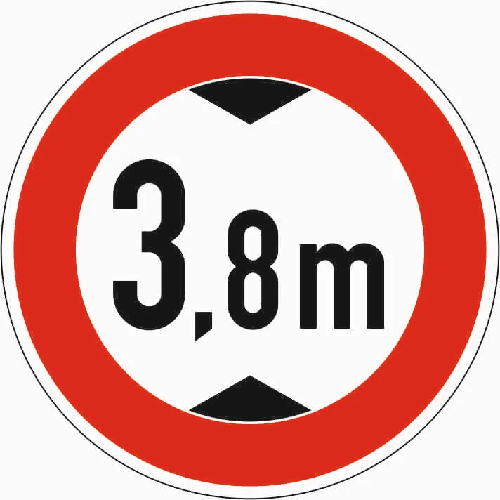 265 - Tatsächliche Höhe Verkehrsschild