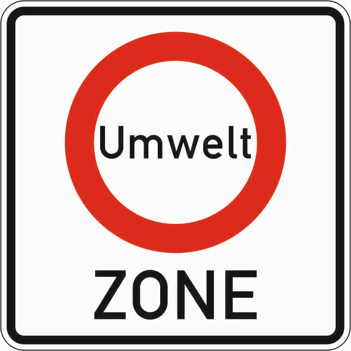 270.1 - Beginn einer Verkehrsverbotszone zur Verminderung schädlicher Luftverunreinigungen in Zone Verkehrsschild