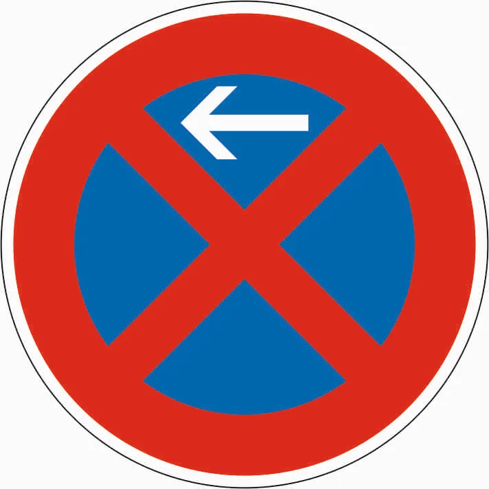 283-10 - Haltverbot - Beginn - Aufstellung rechts Verkehrsschild