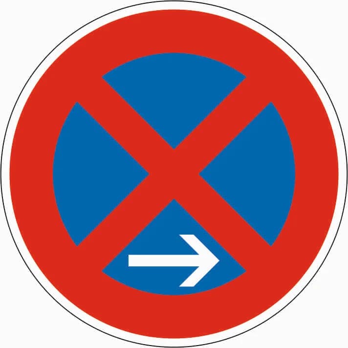 283-20 - Ende des absoluten Haltverbots – Aufstellung rechts Verkehrsschild