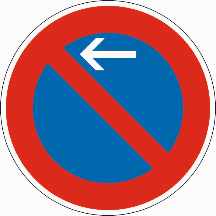 286-10 - Absolutes Halteverbot - Anfang - Aufstellung rechts Verkehrsschild