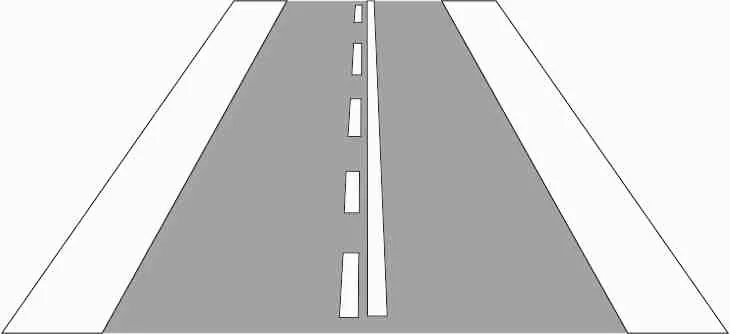 296 - Tek Taraflı Şerit Sınırı trafik işareti