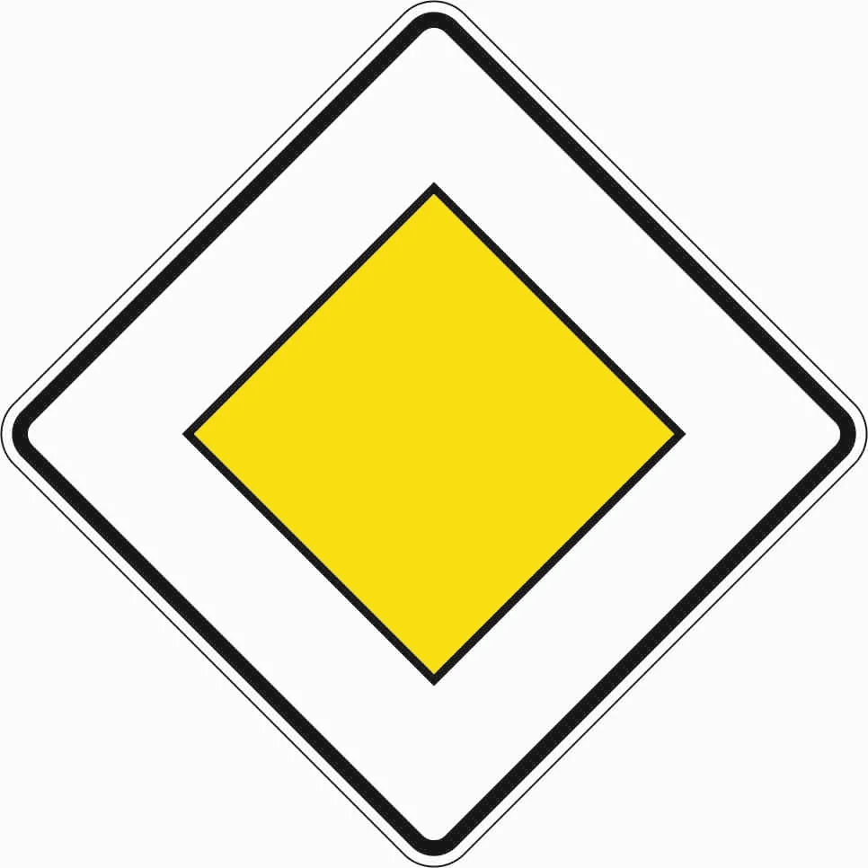 306 - Vorfahrtsstraße road sign