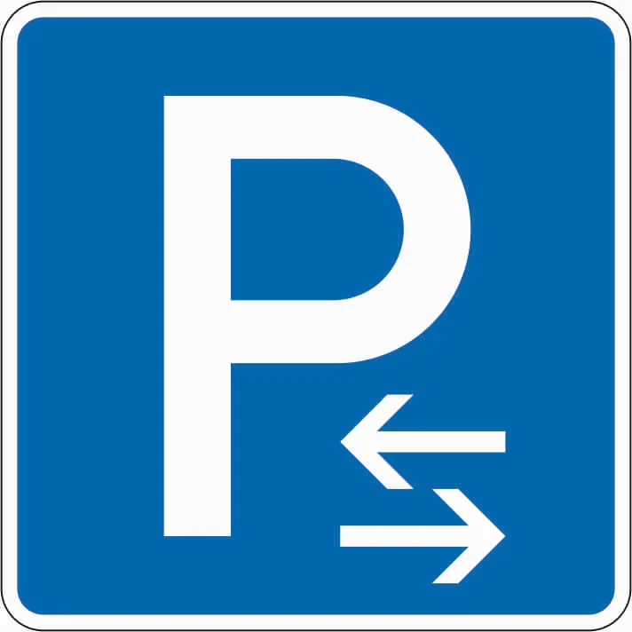 314-30 - Parken - Mitte (Aufstellung rechts) Verkehrsschild