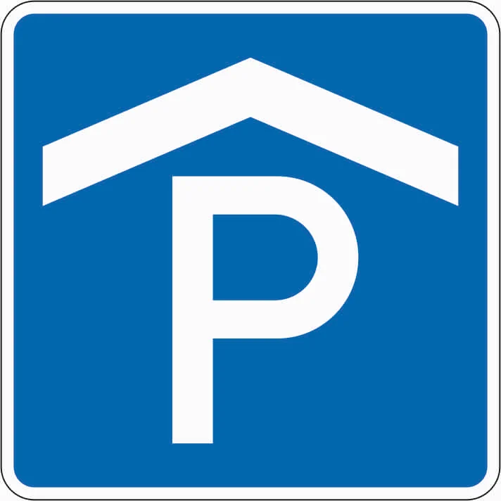 314-50 - Parkhaus, Parkgarage Verkehrsschild