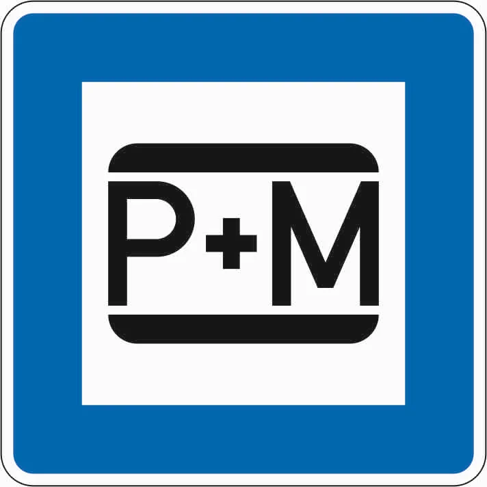 316-50 - Parken Mitfahren Verkehrsschild