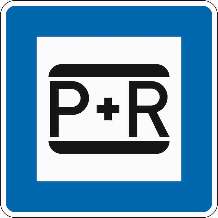 316 - Parken Reisen Verkehrsschild