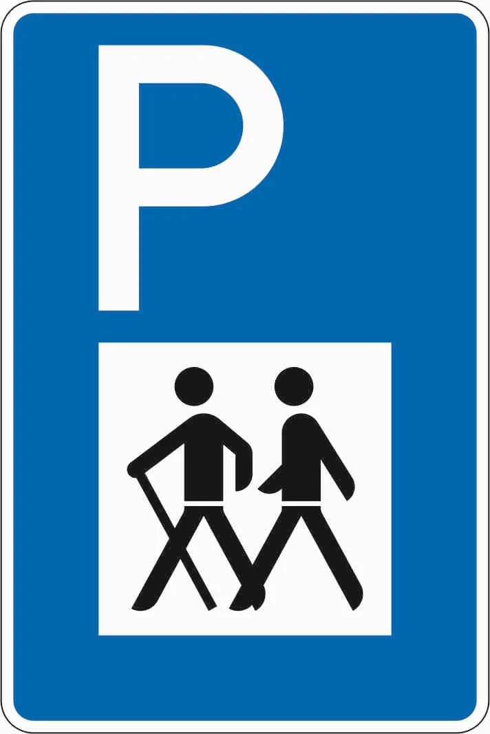 317 - Wanderparkplatz Verkehrsschild