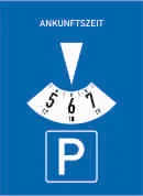 318 - Parkscheibe Verkehrsschild