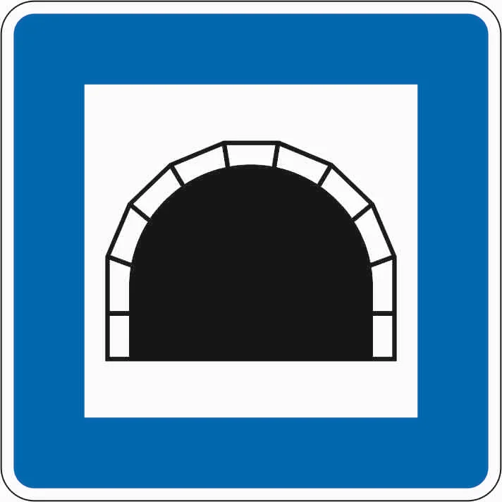 327 - Tunnel Verkehrsschild