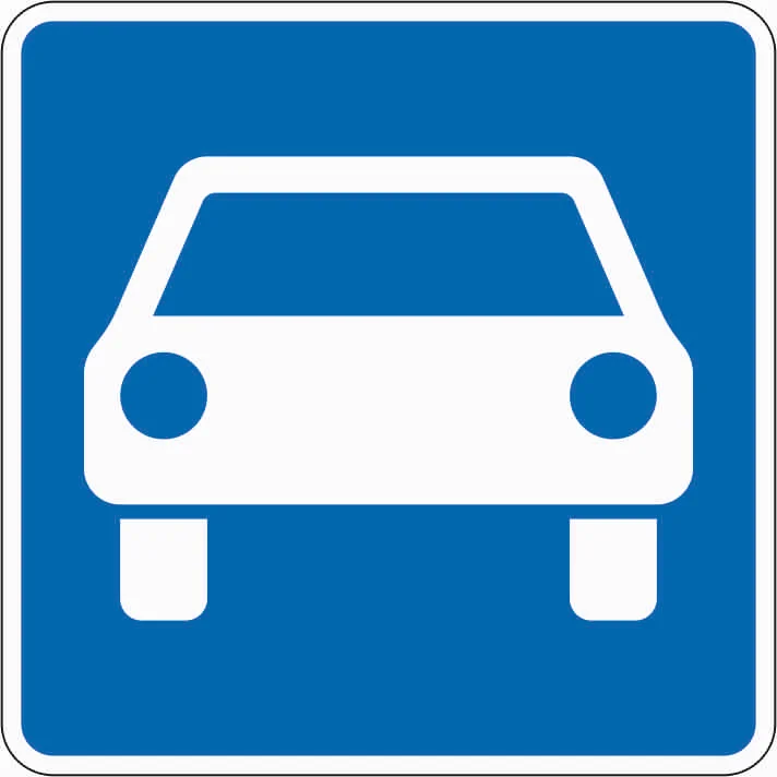 331.1 - Motor Yolu road sign