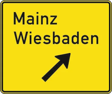 332.1 - Ausfahrttafel anderen Straßen außerhalb Autobahn Verkehrsschild