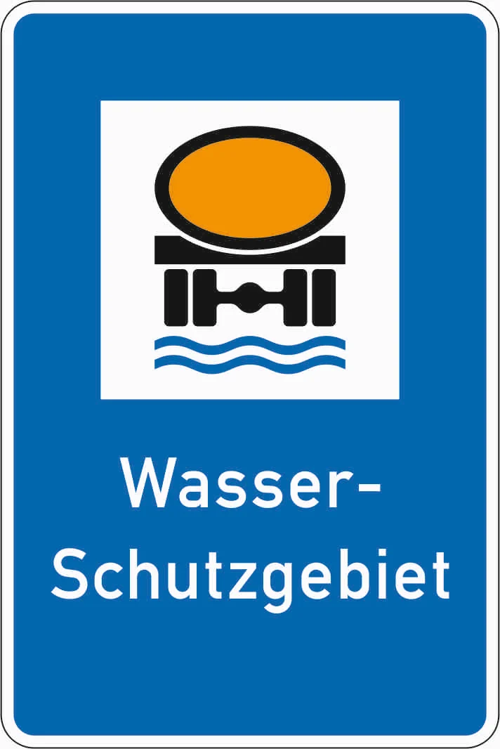 354 - Wasserschutzgebiet Verkehrsschild