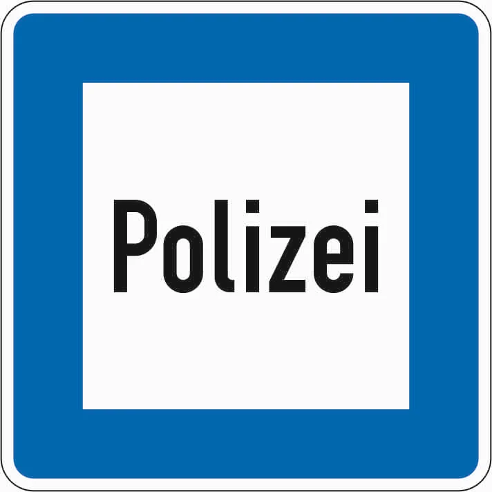 363 - Polizei Verkehrsschild