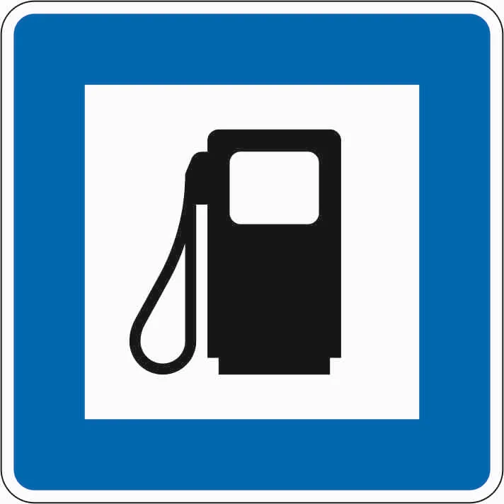 365-52 - Tankstelle Verkehrsschild