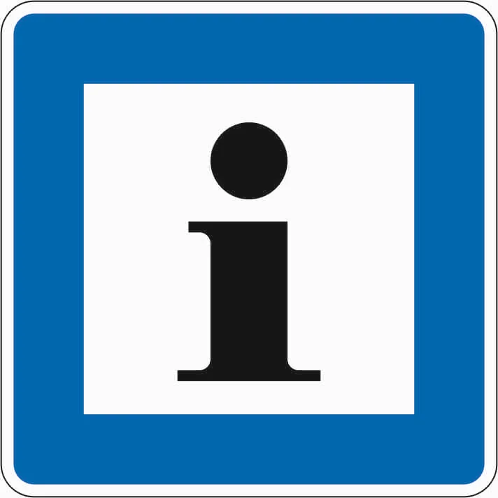 365-61 - Informationsstelle Verkehrsschild