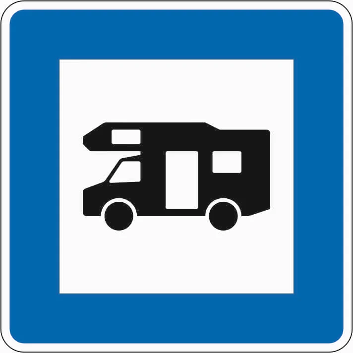 365-67 - Wohnmobilstellplatz Verkehrsschild